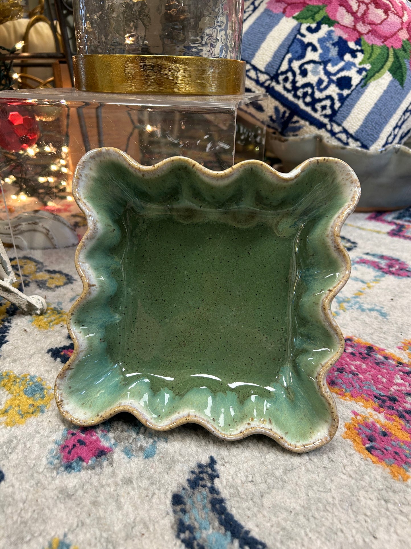 Etta B Cocktail Napkin Holder Matcha Leaf