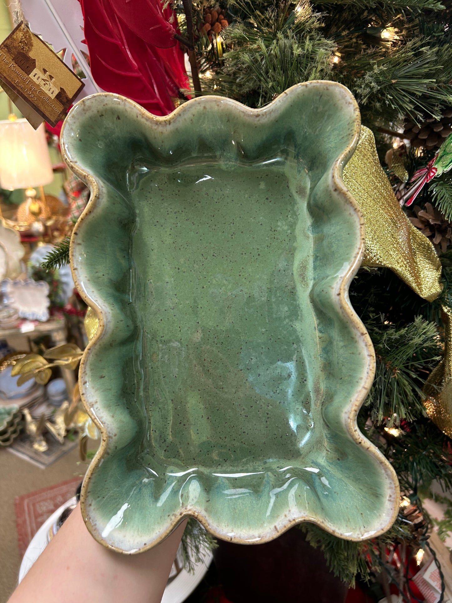 Etta B Guest Towel Holder Matcha Leaf