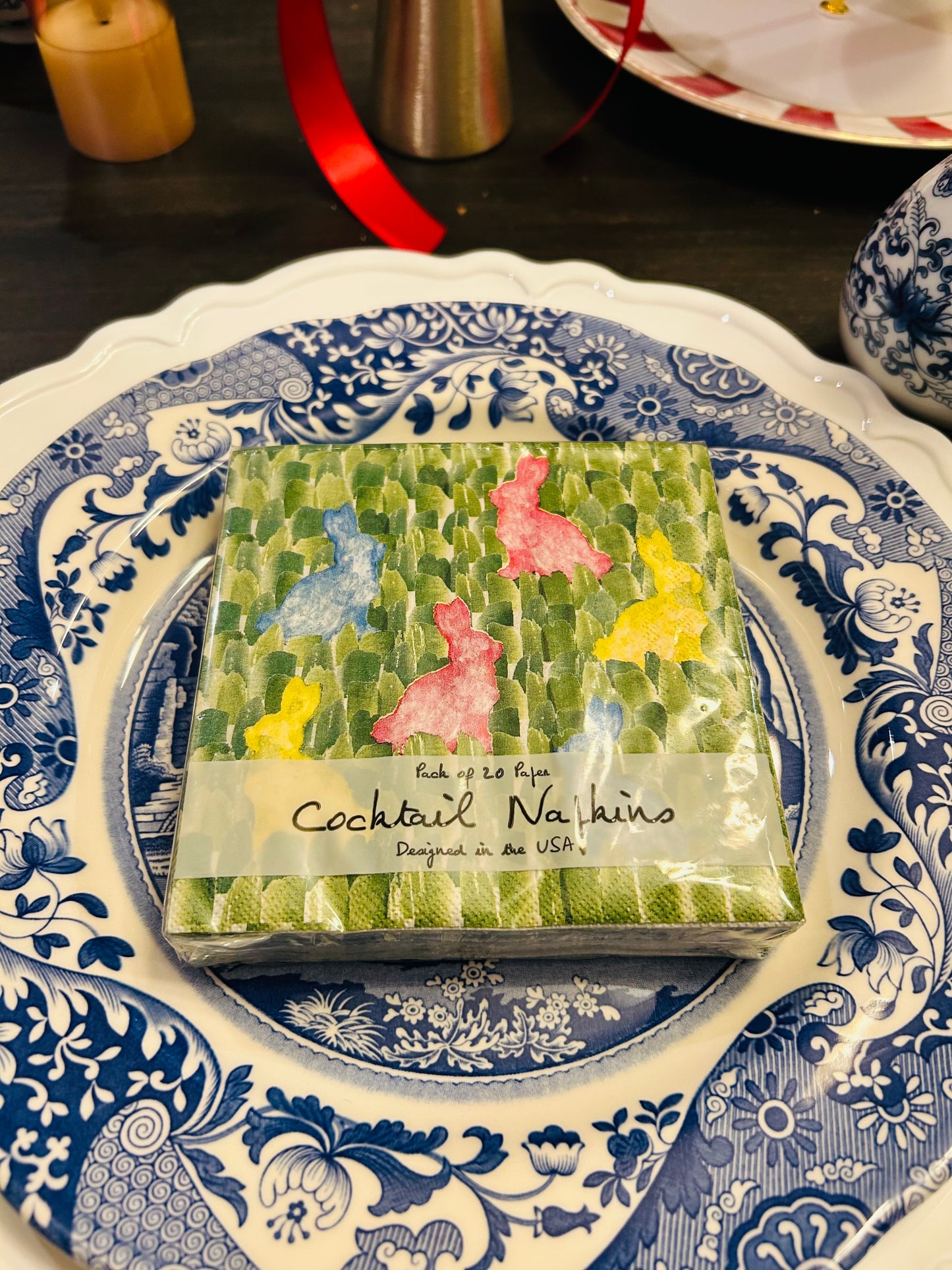 Colorful Bunnies Cocktail Napkins