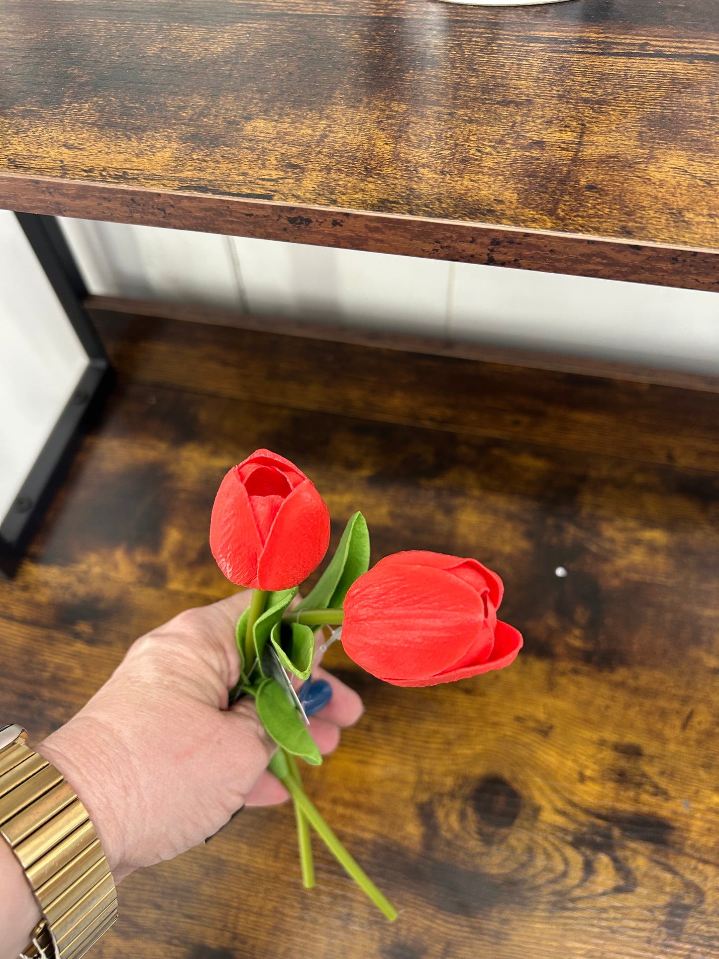 10.5" Coral Real Touch Mini Tulip Stem