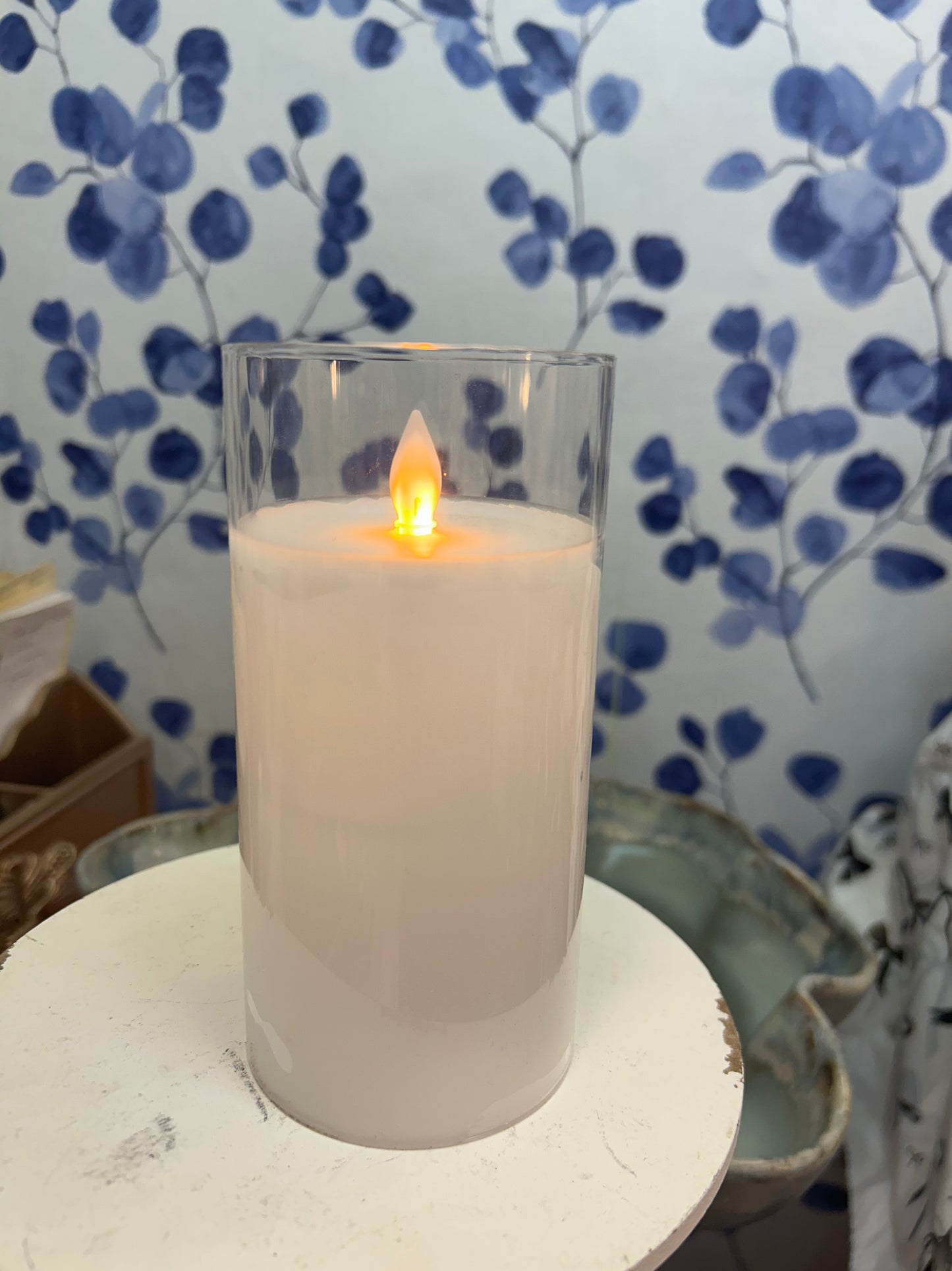 Ardella White Flameless Candle 3x6