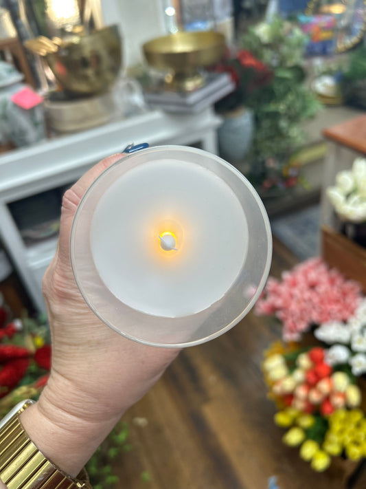 Ardella White Flameless Candle 3x6