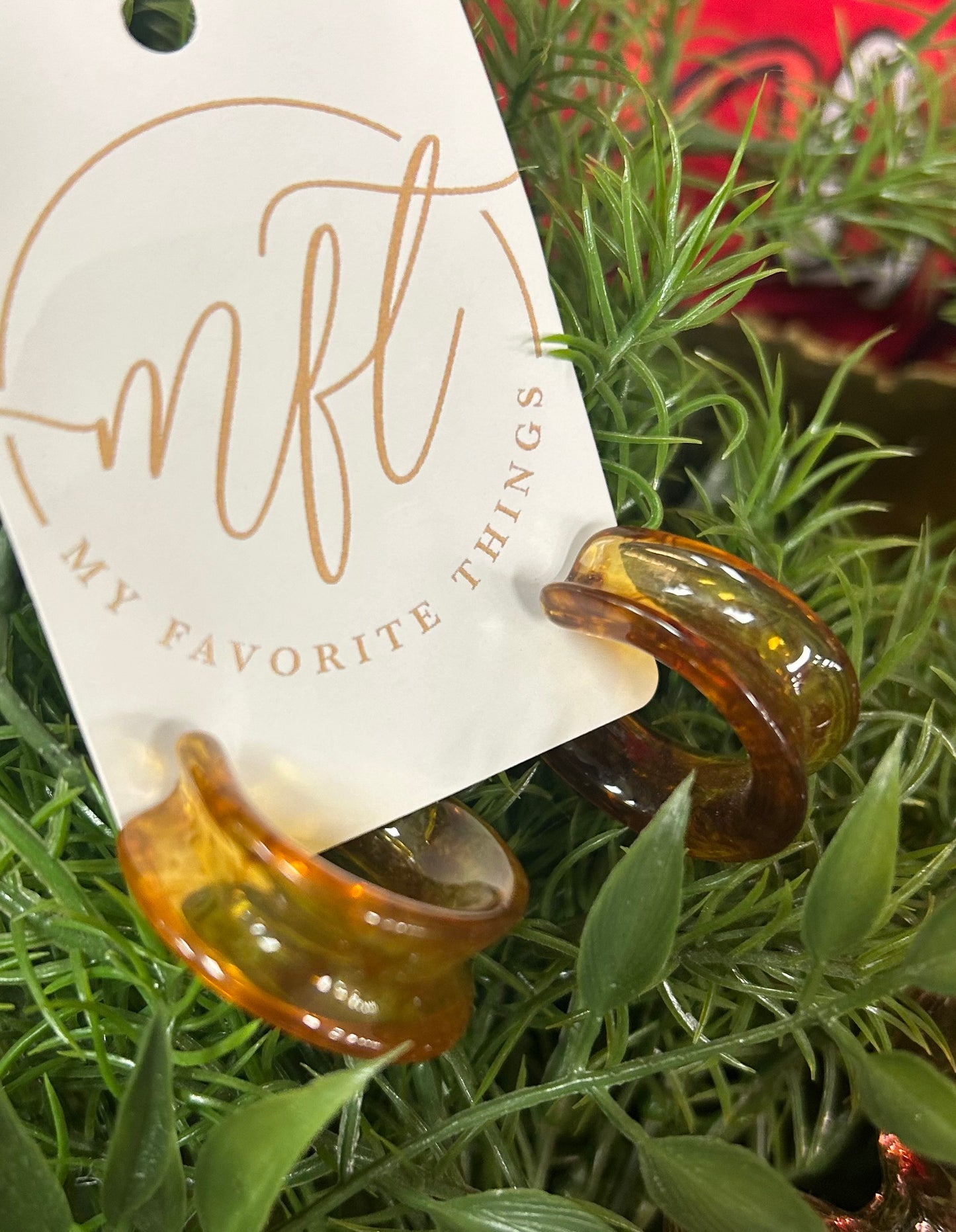 Tortoise Hoop Earrings