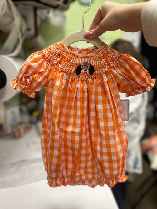 Tn Checkerboard Girl Bubble with Ruffled sleeves