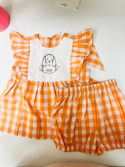 Tennessee Smokey Checkerboard Dress and Bloomer Set