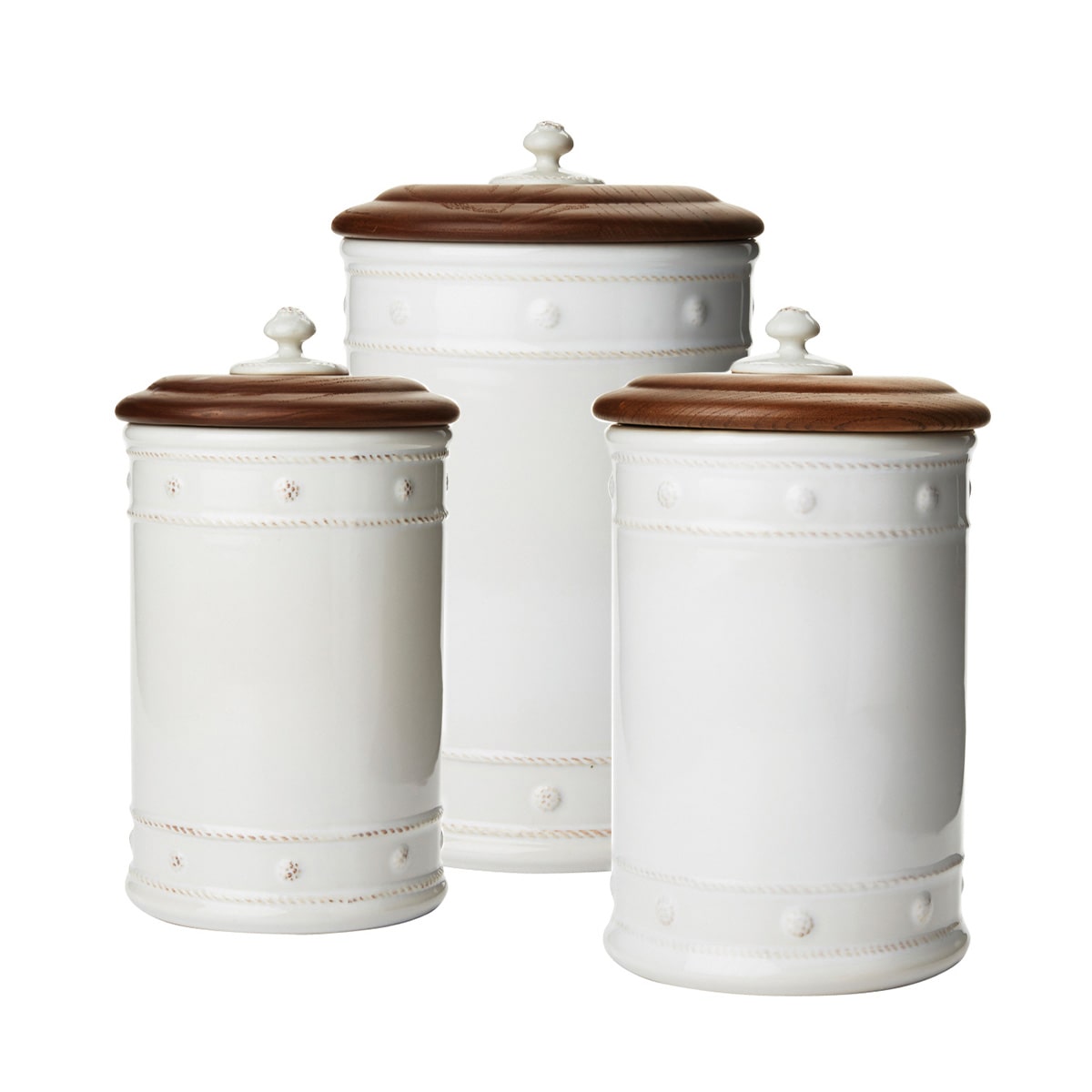 Berry & Thread 10" Canister with Wooden Lid