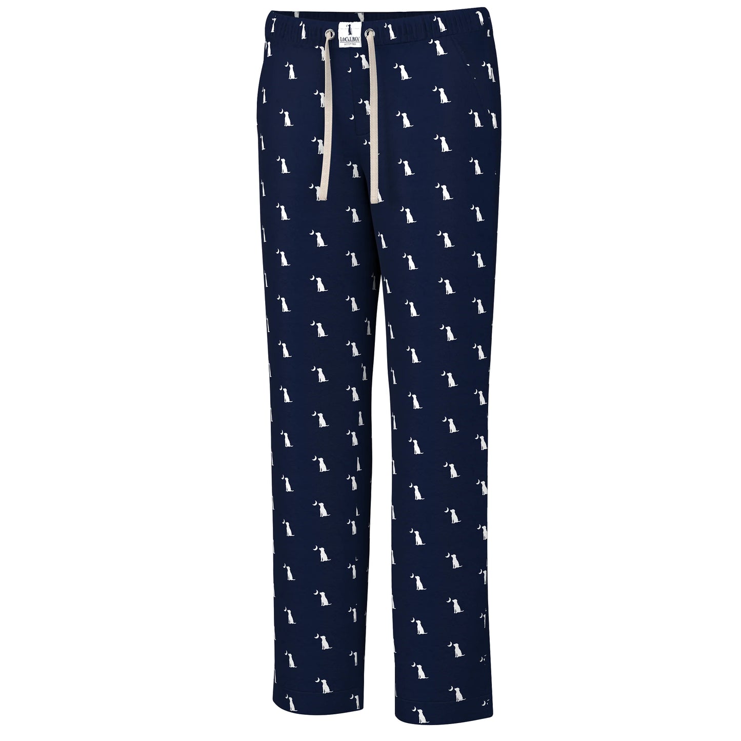 Navy Dog & Moon Pajama Pants