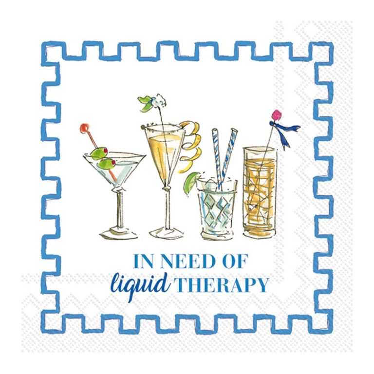 In Need of Liquid Therapy cocktail napkins