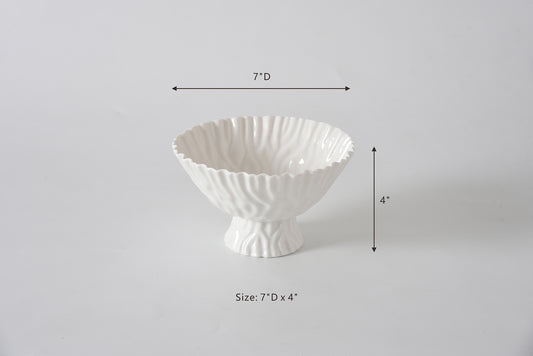 Mascali Bianca Small Footed Bowl