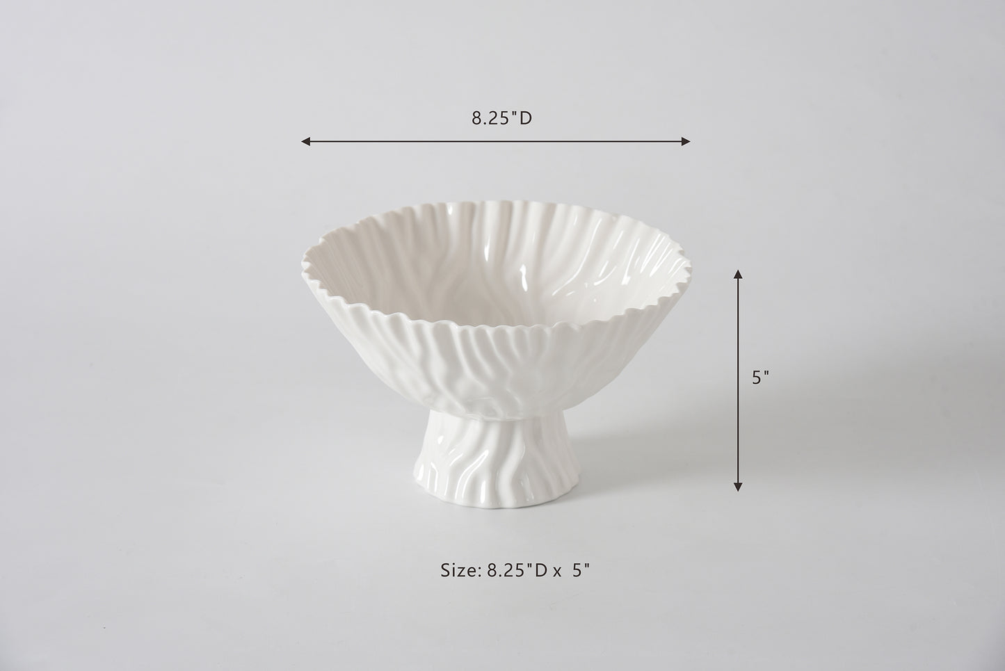 Mascali Bianca Medium Footed Bowl