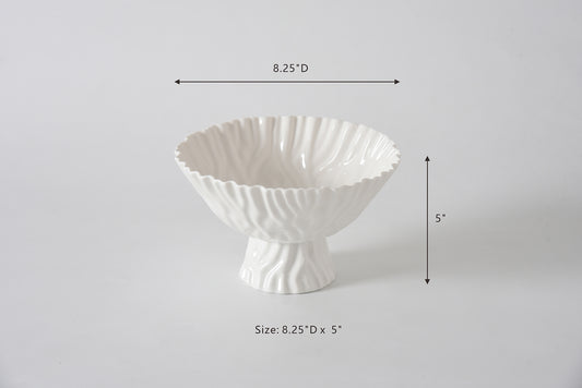 Mascali Bianca Medium Footed Bowl