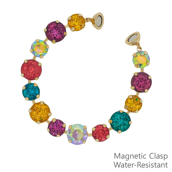 Multicolored Crystal Magnetic Bracelet