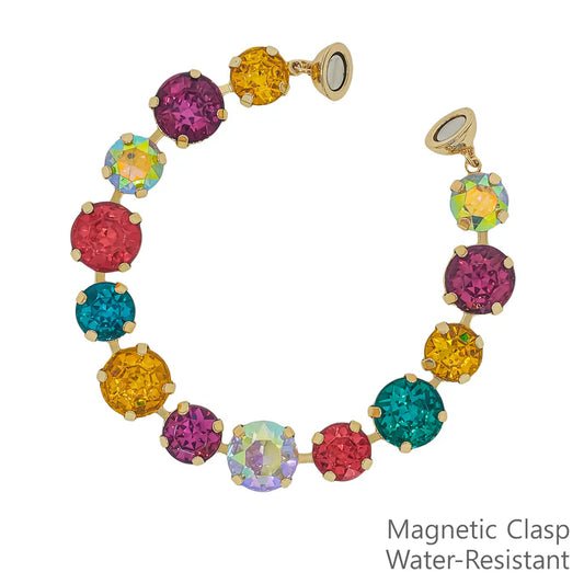 Multicolored Crystal Magnetic Bracelet
