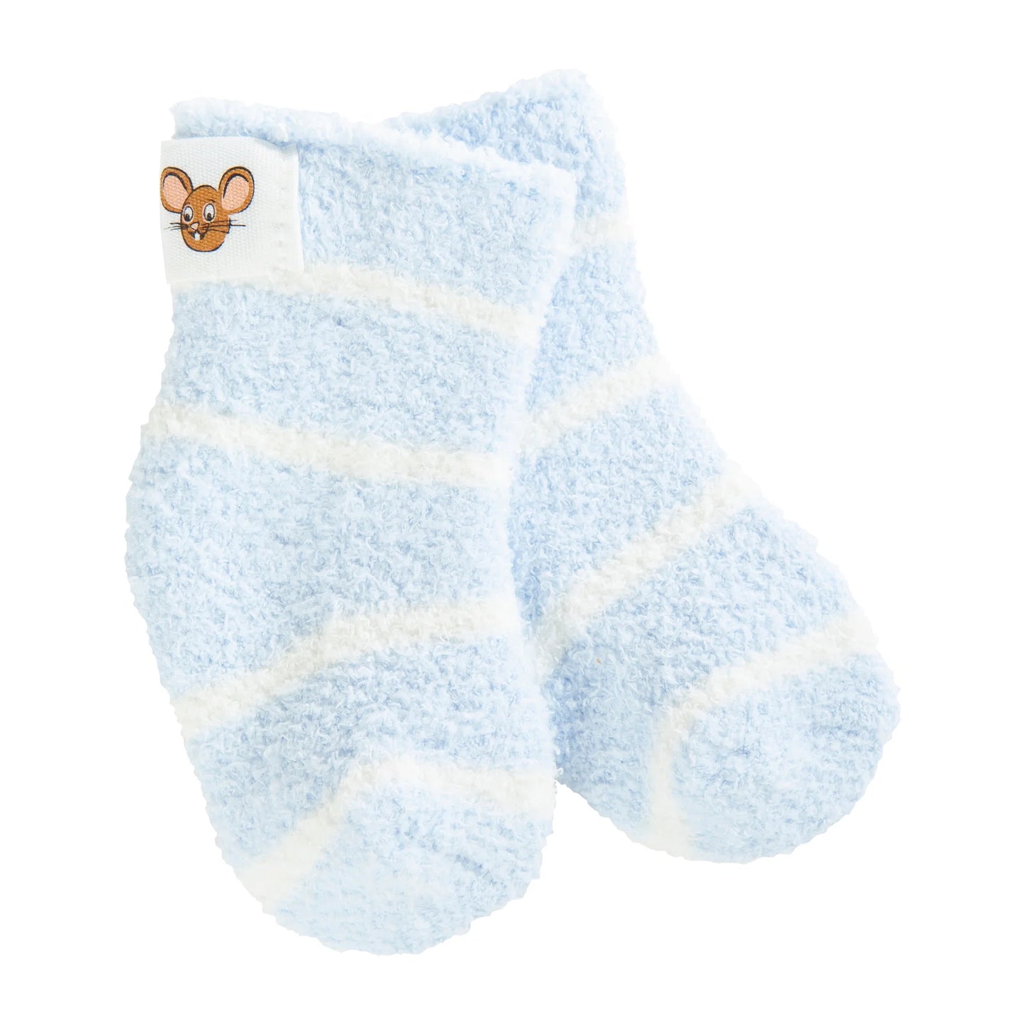World's Softest Socks Oxford Blue Stripe Infant Crew Socks