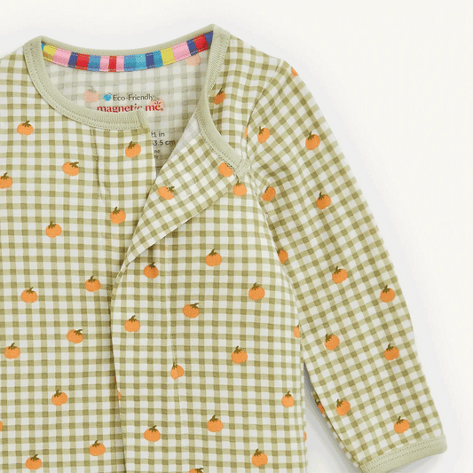 Pumpkin Plaid Modal Footie