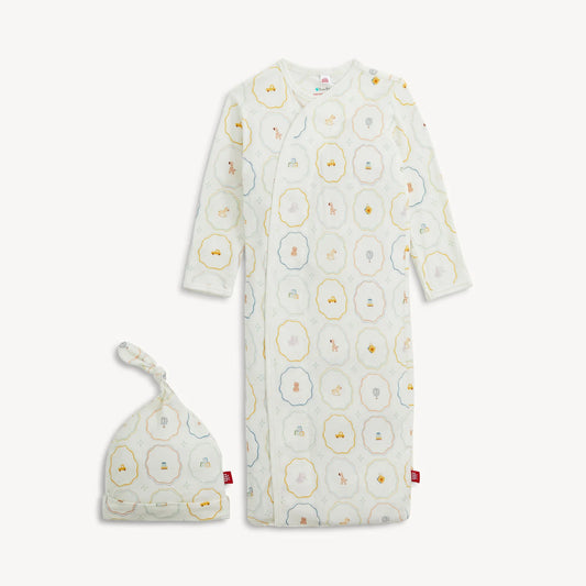 Nursery Magic Modal Gown + Hat Set
