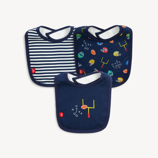 First Down Fun Modal Bib 3-Pack