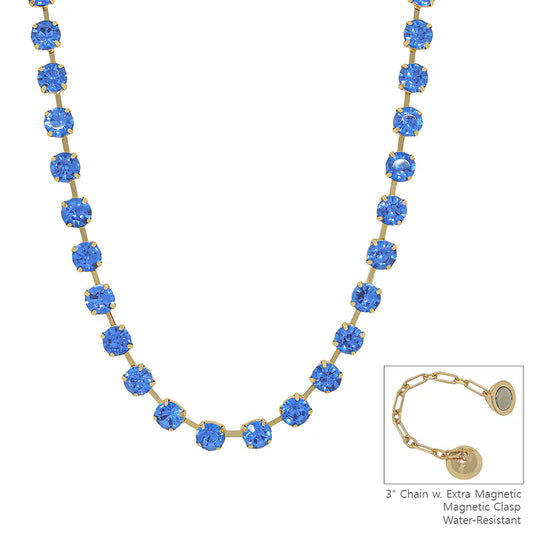 Blue Crystal Magnetic Necklace