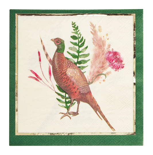 Pheasant Cocktail Napkins