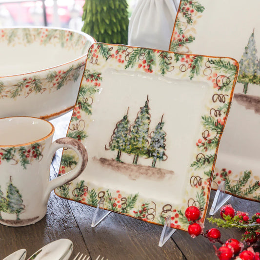 Natale Signed Square Platter/Charger