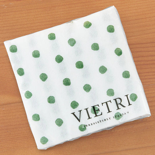 Green Dot Cocktail Napkins