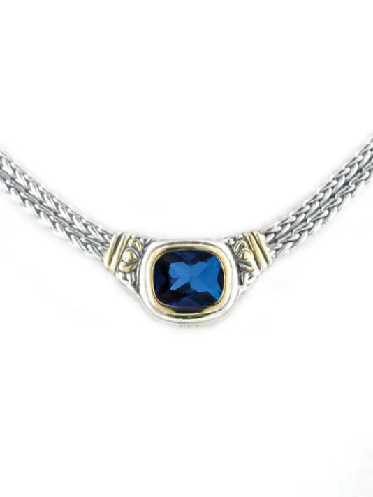 Nouveau Collection - Double-Strand Necklace Indigo