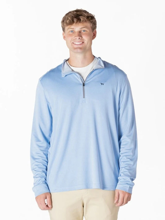 Simply Southern Men's Light Blue Quarter Zip