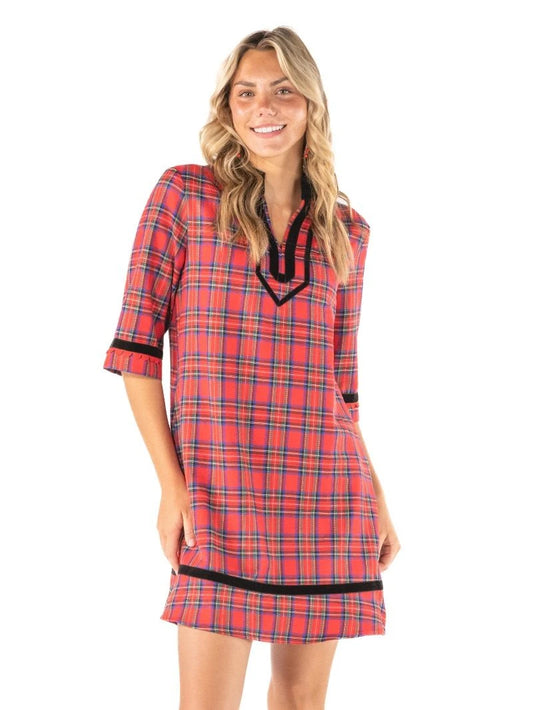 Holiday Y-Neck Dress