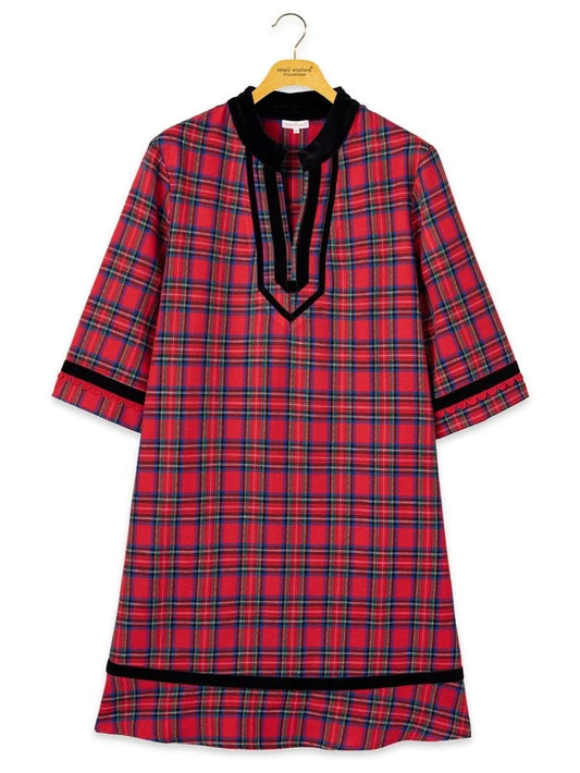 Holiday Y-Neck Dress