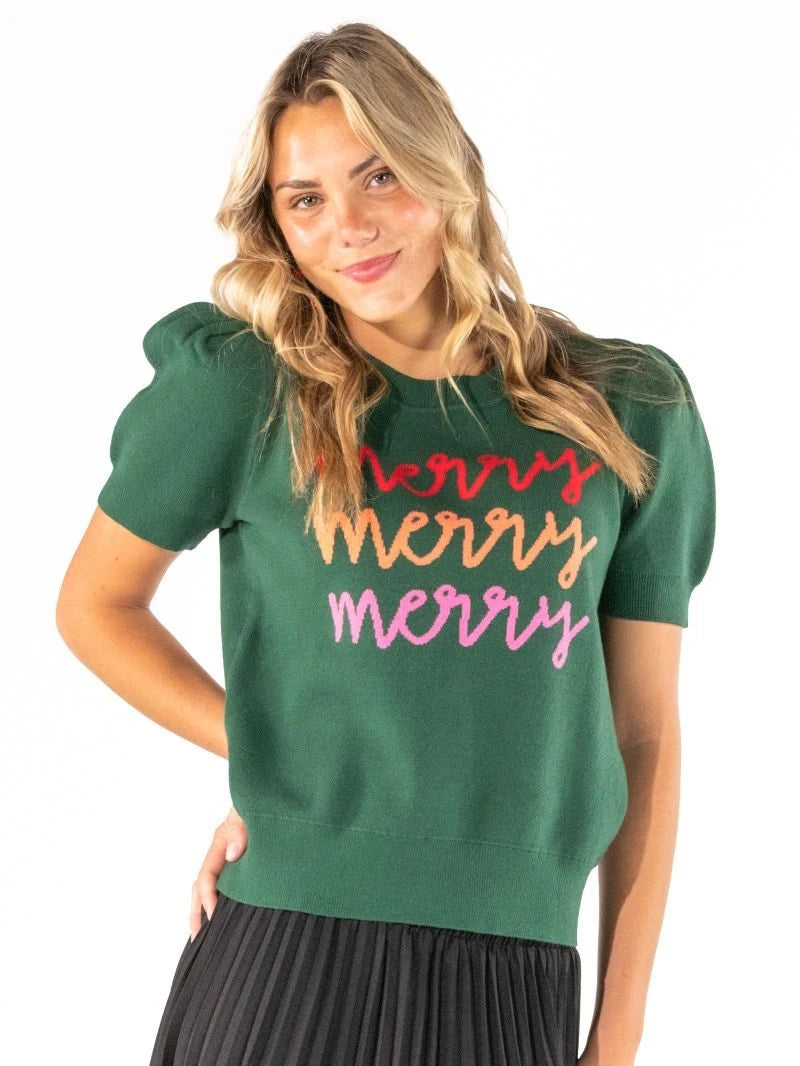Merry Puff Sleeve Sweater