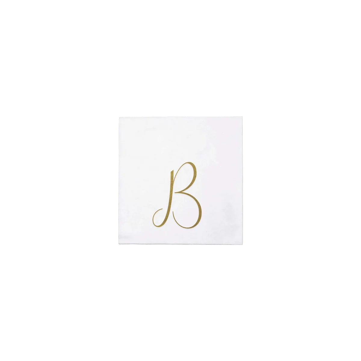 Papersoft Napkins Gold Monogram Cocktail