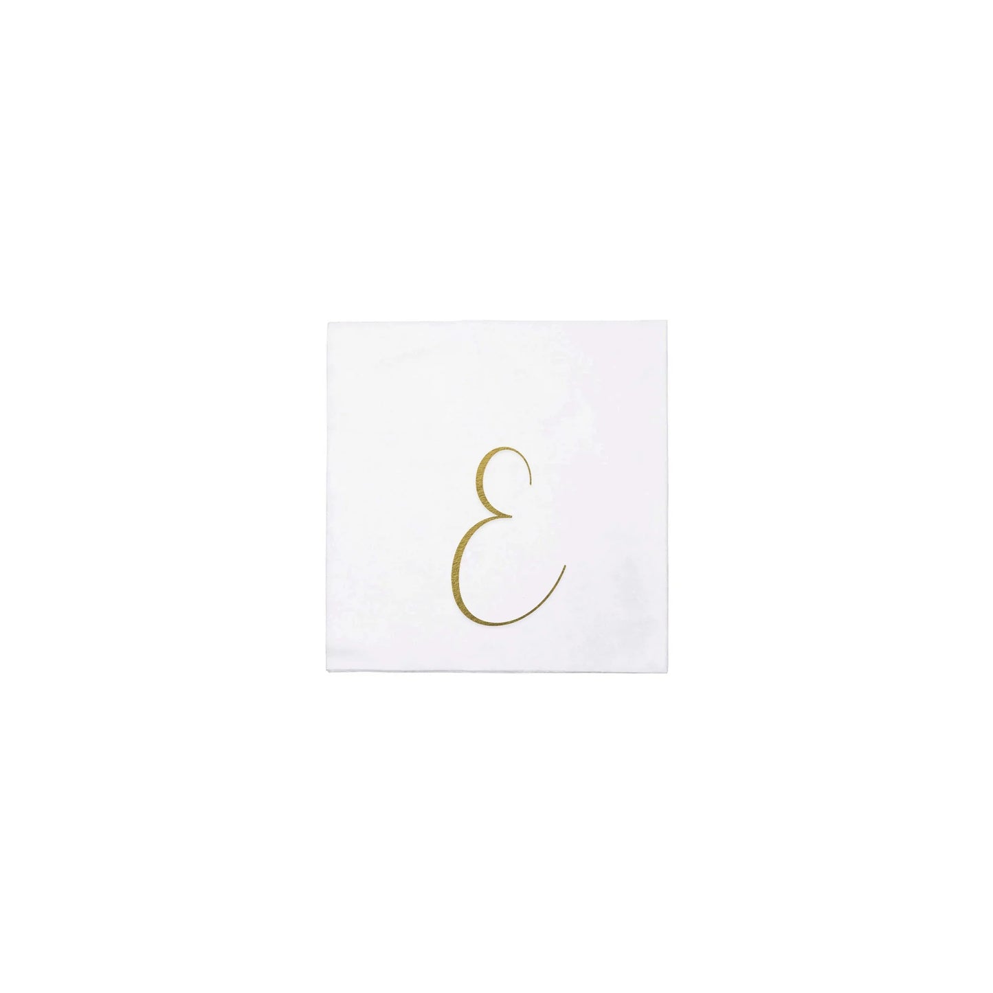 Papersoft Napkins Gold Monogram Cocktail