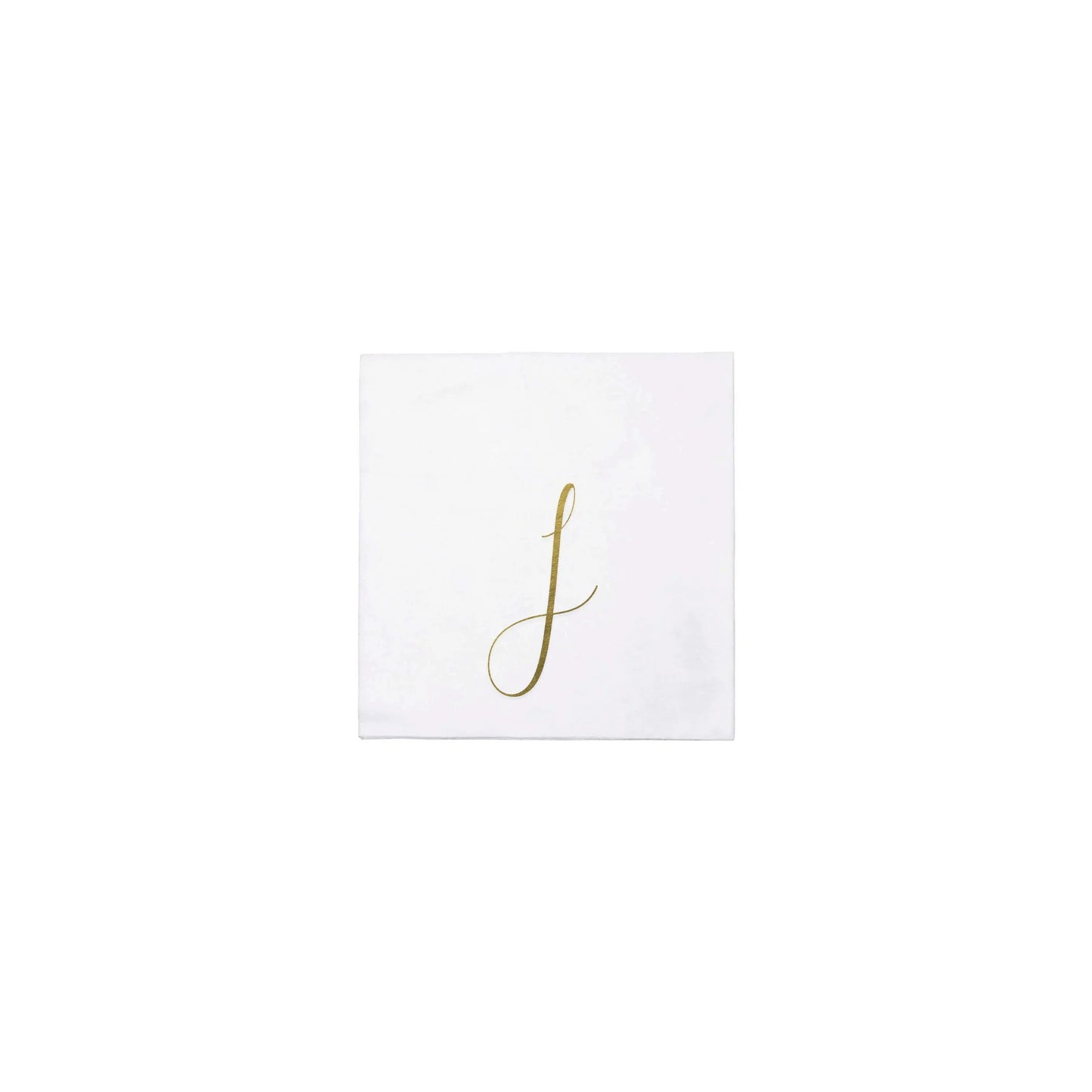 Papersoft Napkins Gold Monogram Cocktail