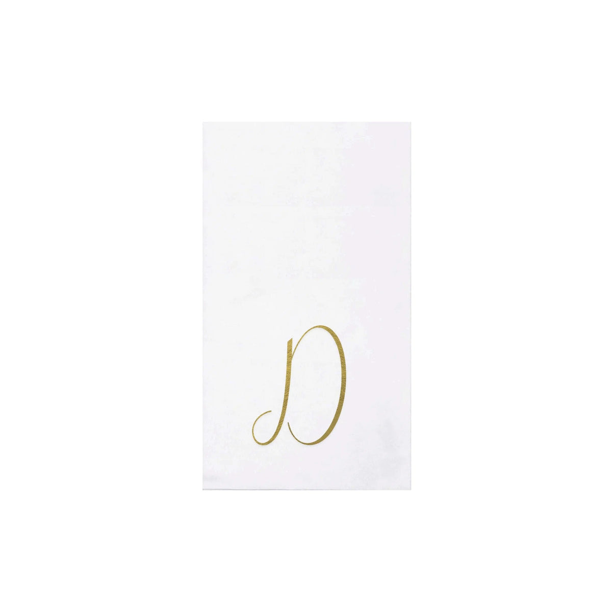 Papersoft Gold Monogram Guest Napkins