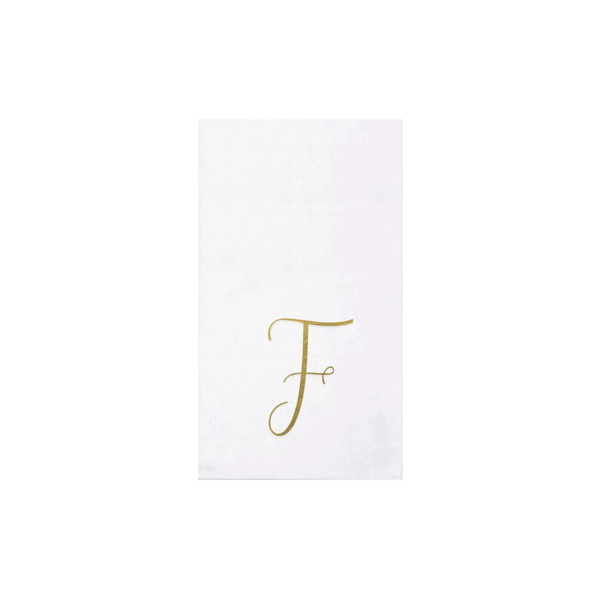 Papersoft Gold Monogram Guest Napkins