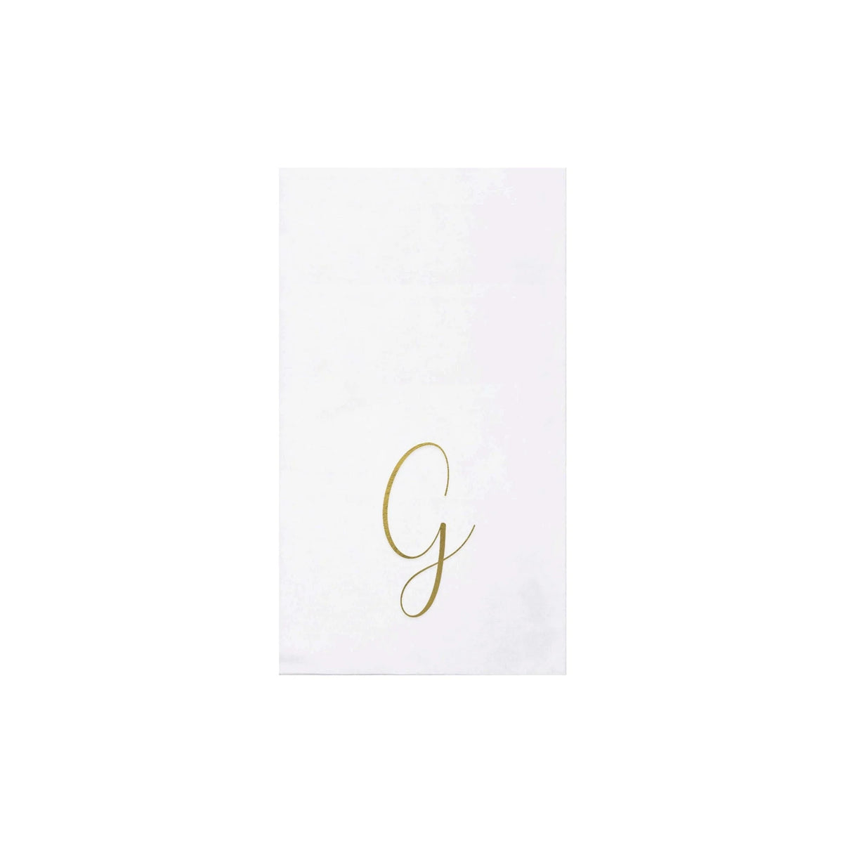 Papersoft Gold Monogram Guest Napkins