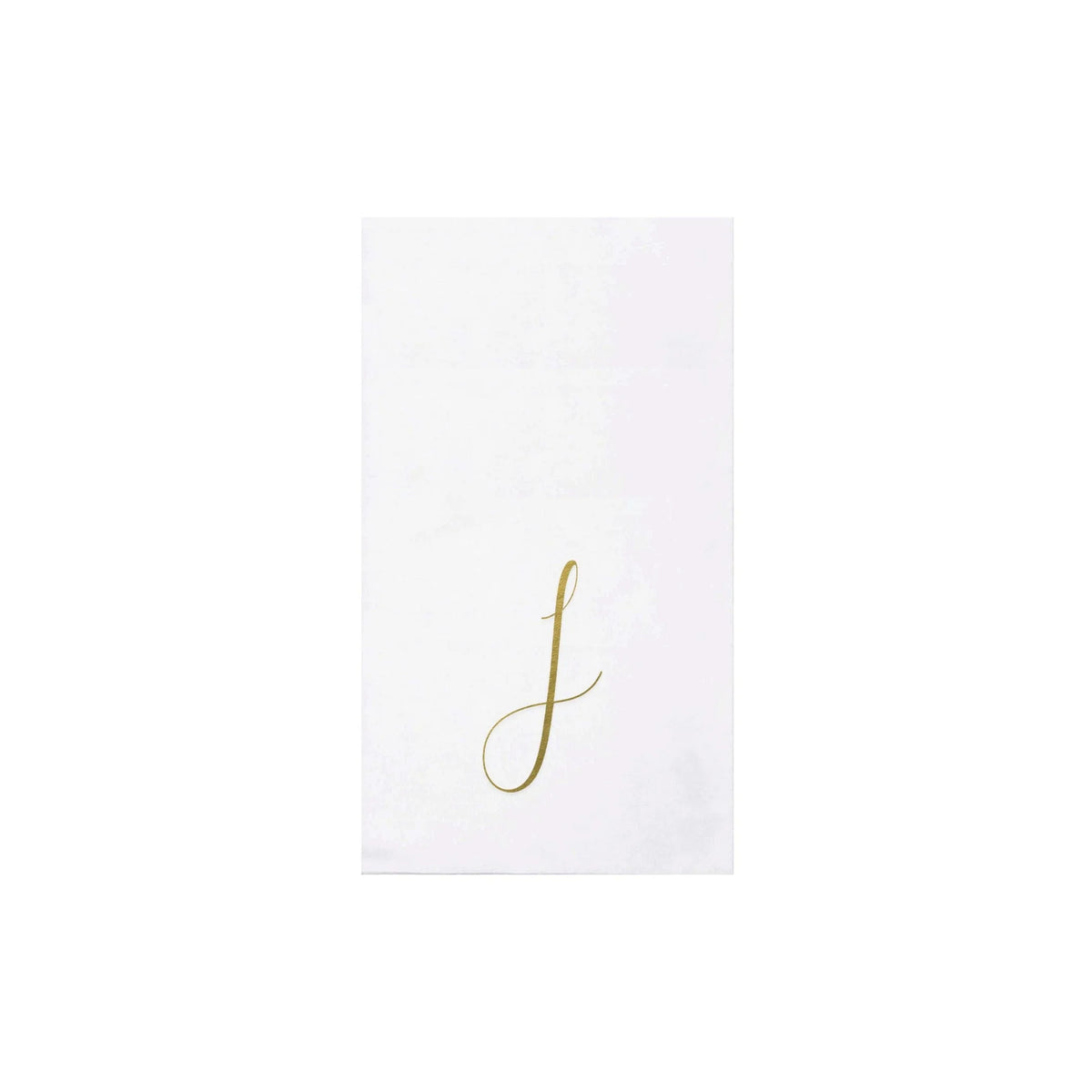 Papersoft Gold Monogram Guest Napkins