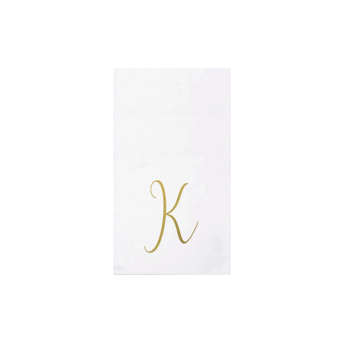 Papersoft Gold Monogram Guest Napkins
