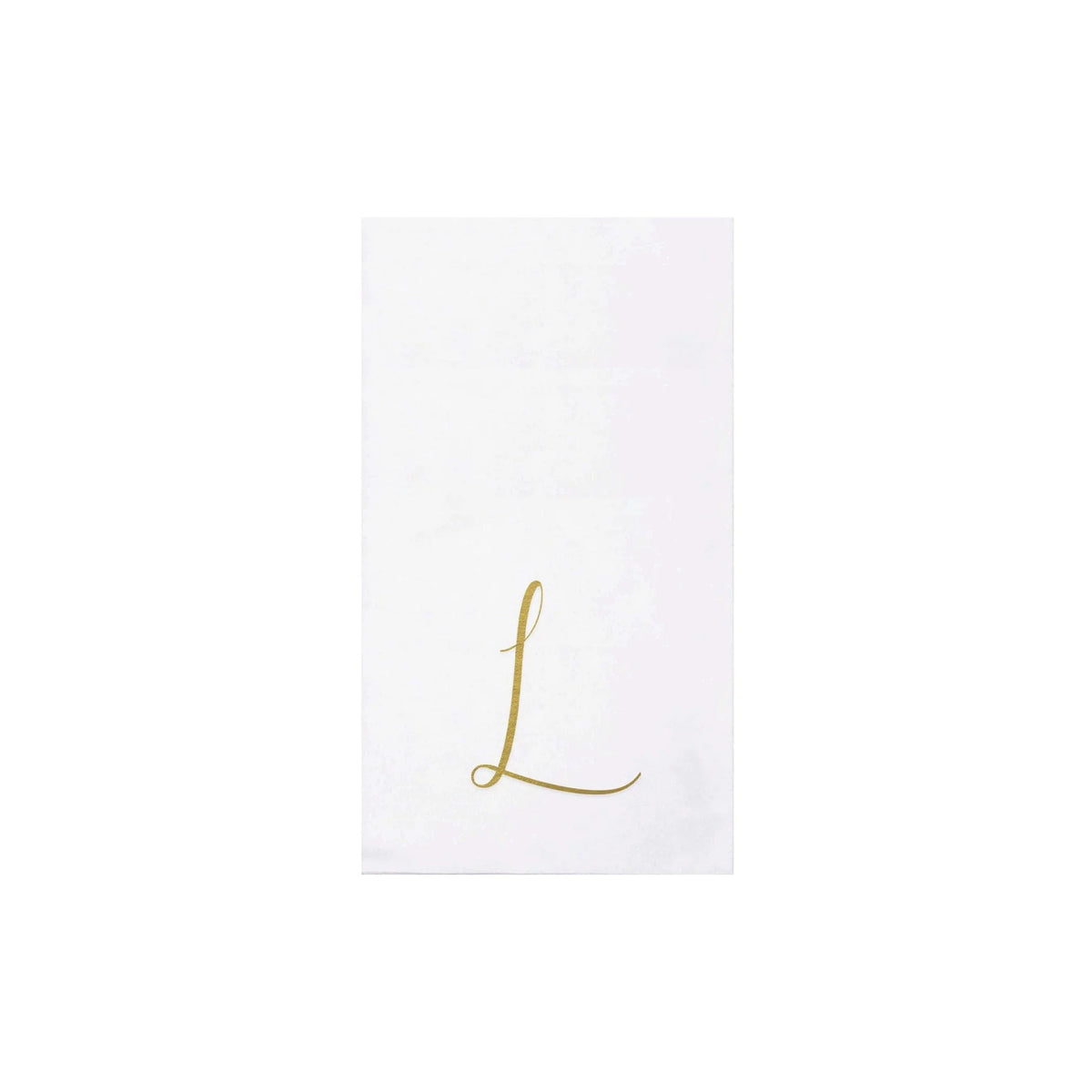 Papersoft Gold Monogram Guest Napkins