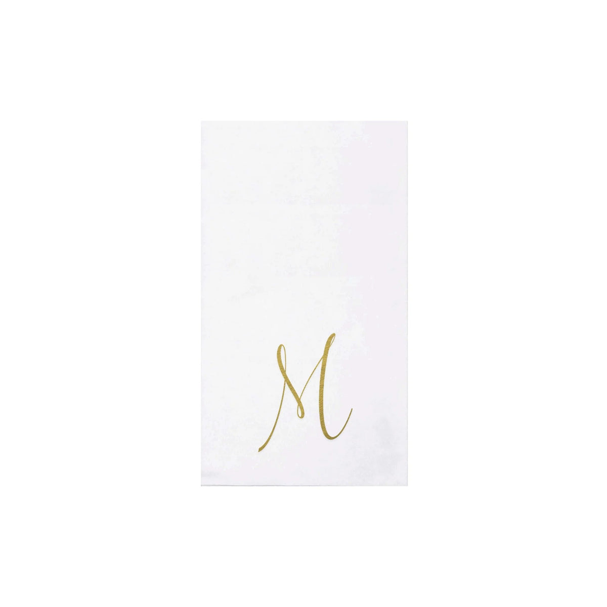 Papersoft Gold Monogram Guest Napkins