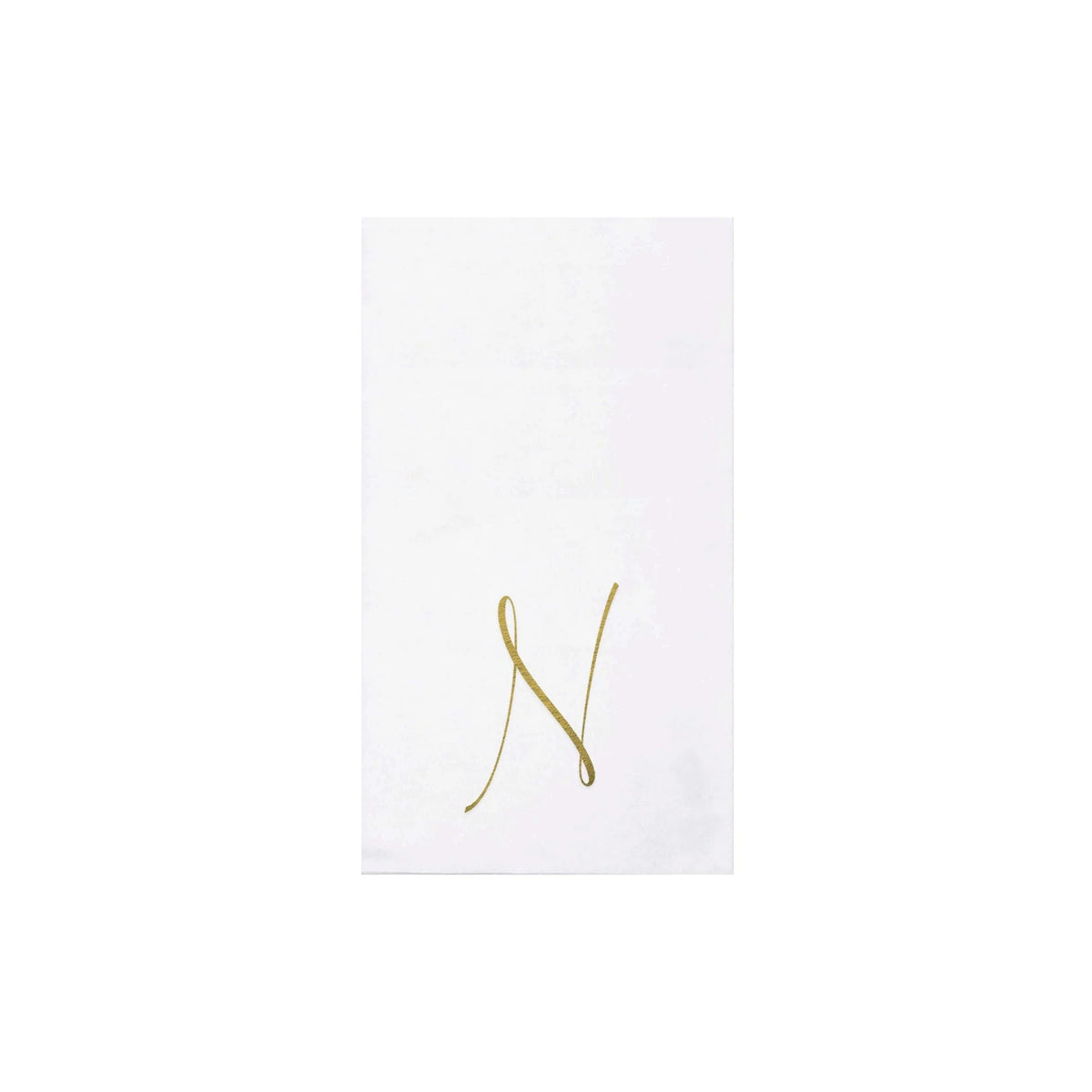 Papersoft Gold Monogram Guest Napkins
