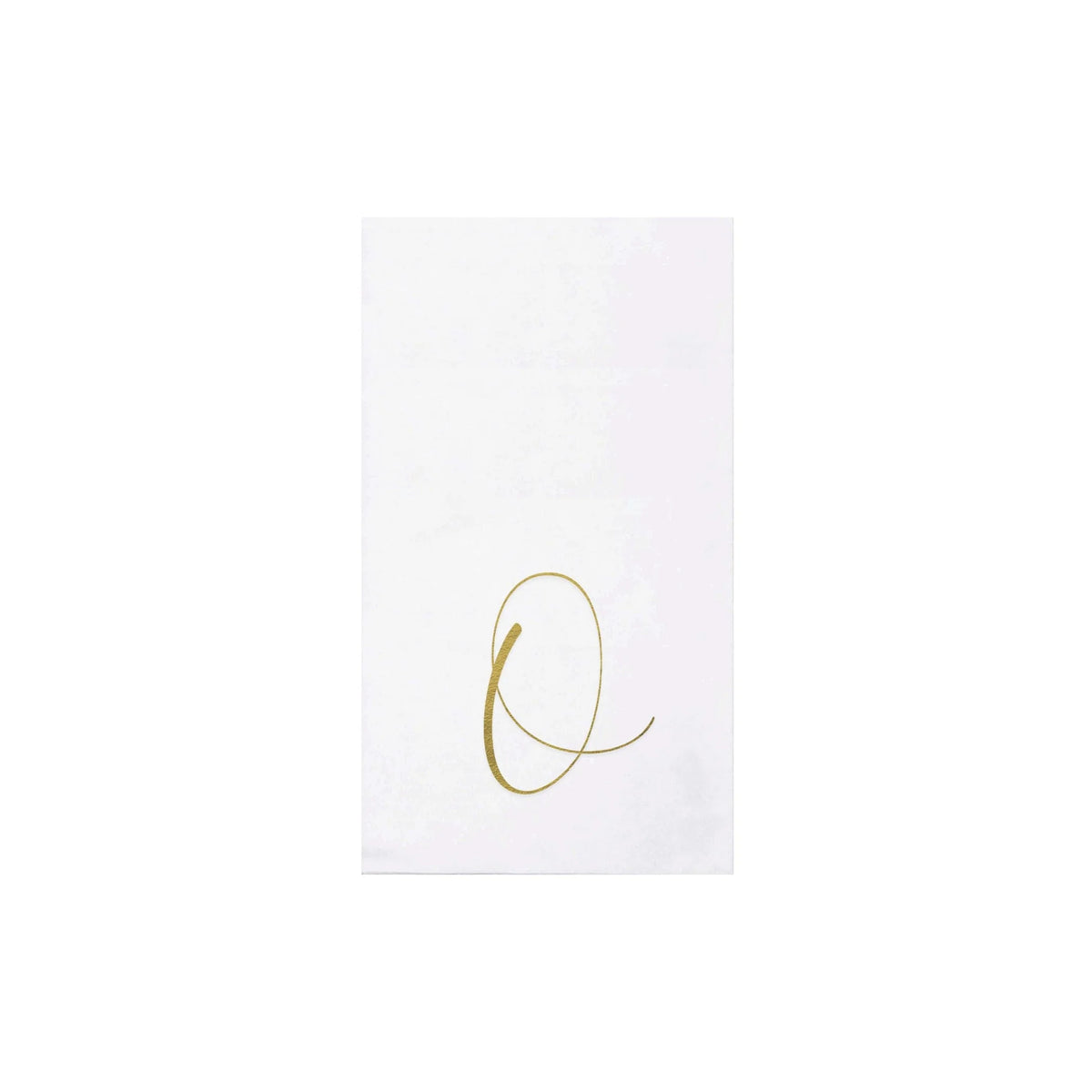 Papersoft Gold Monogram Guest Napkins