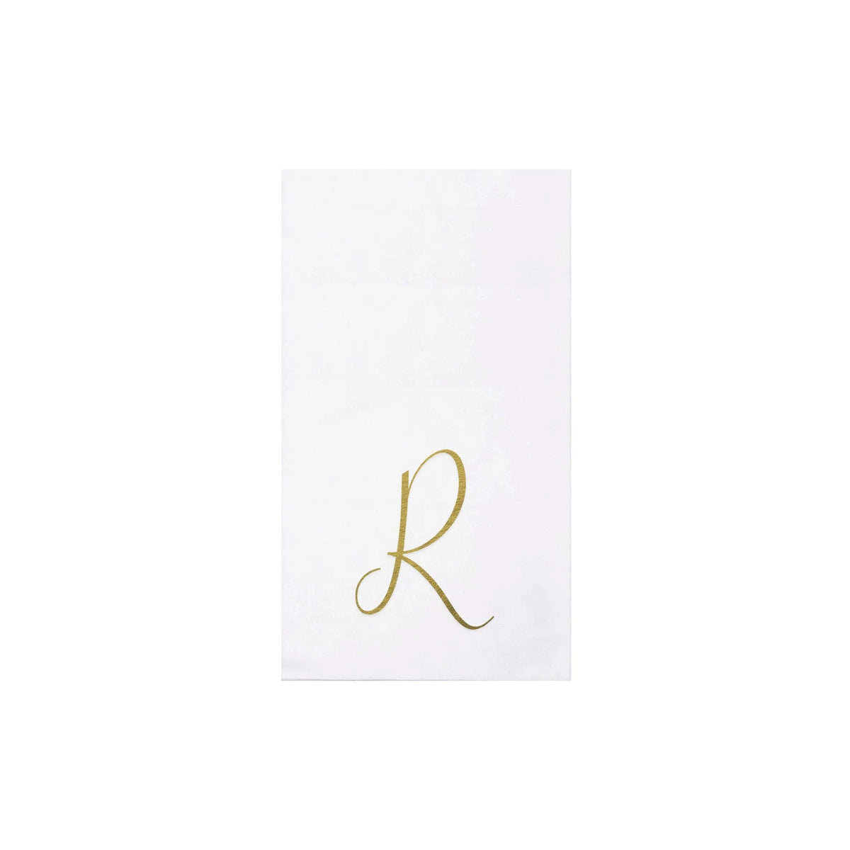 Papersoft Gold Monogram Guest Napkins