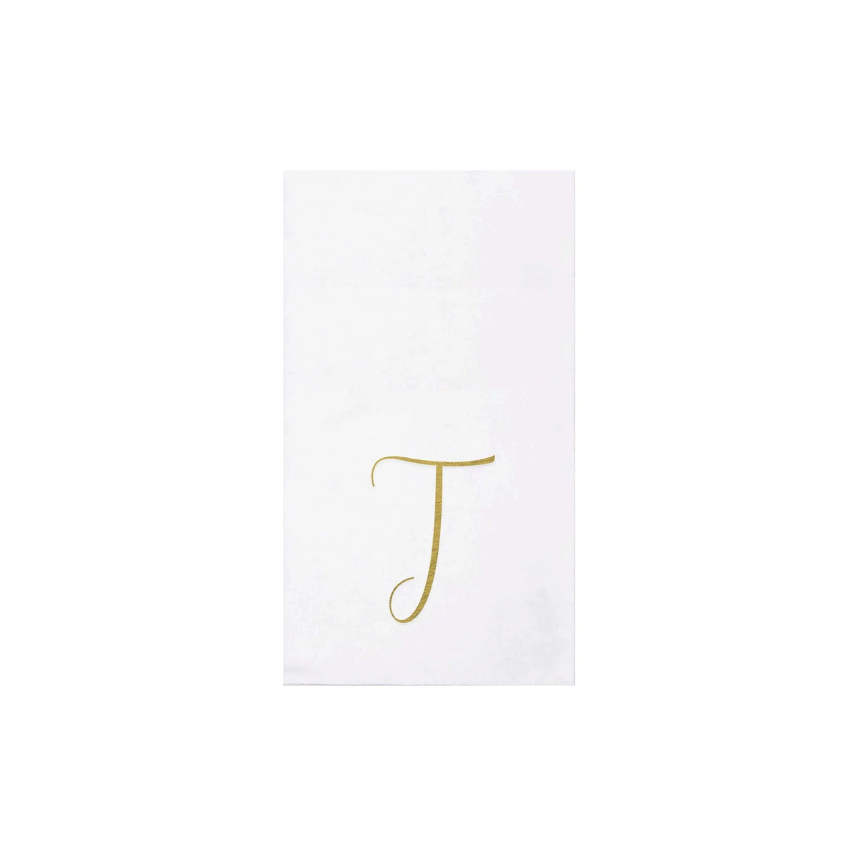 Papersoft Gold Monogram Guest Napkins