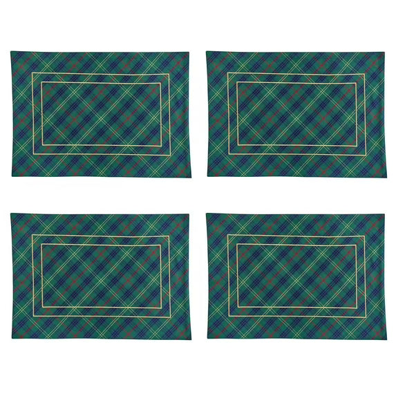 MacMerry Green Plaid Placemat