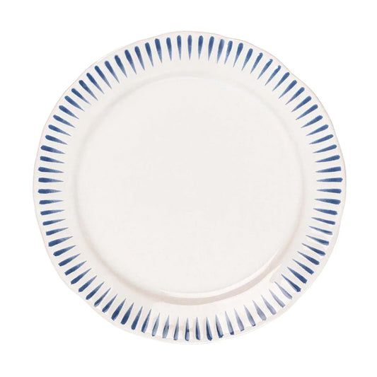 Sitio Stripe Deft Blue Dinner Plate