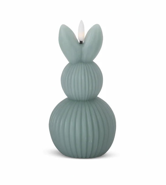 Blue LED Bunny Candle w/Timer