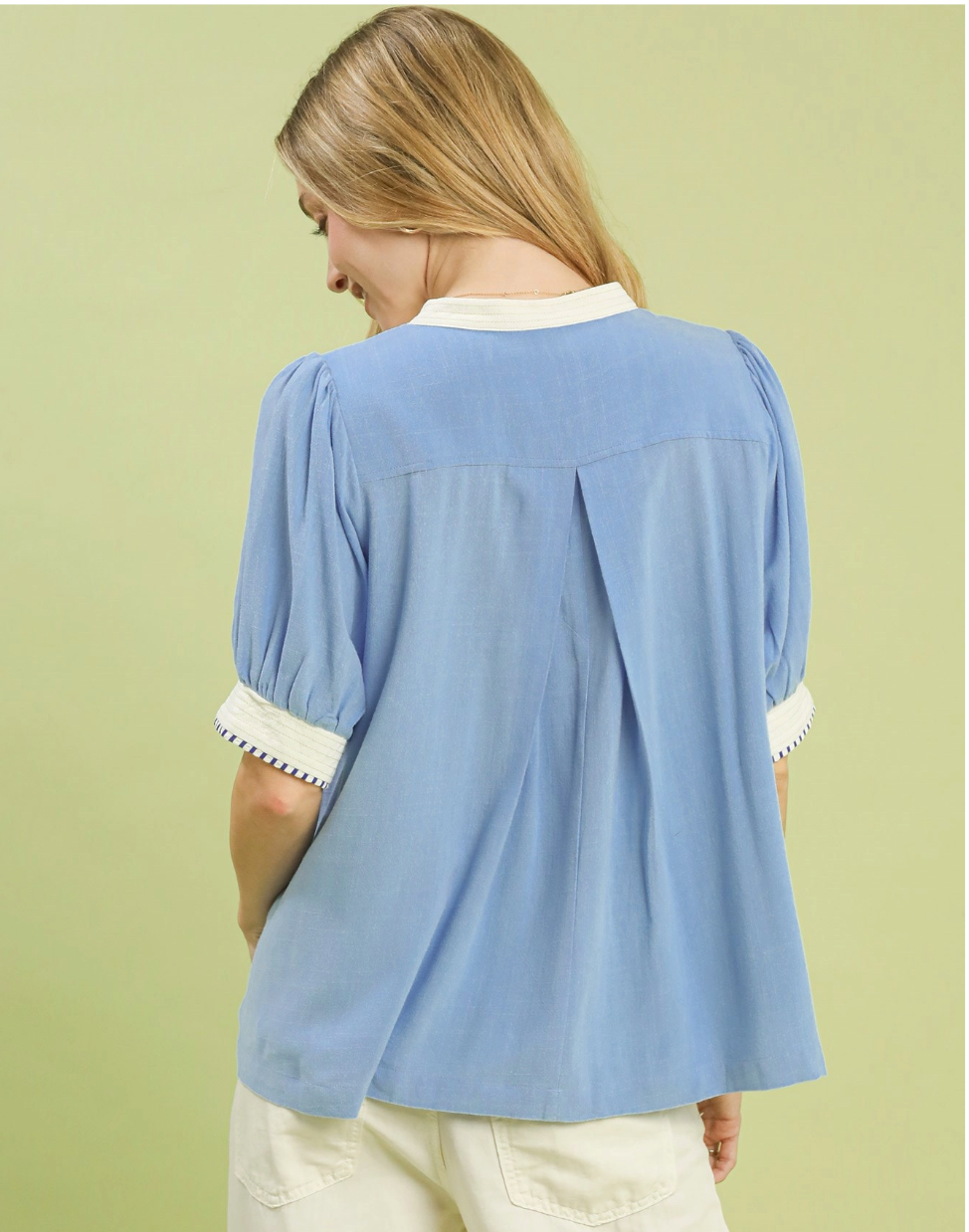Periwinkle Flowy Blouse