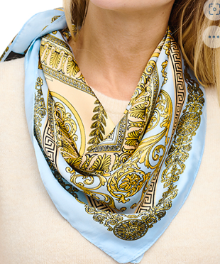 Lite Blue Square Scarf