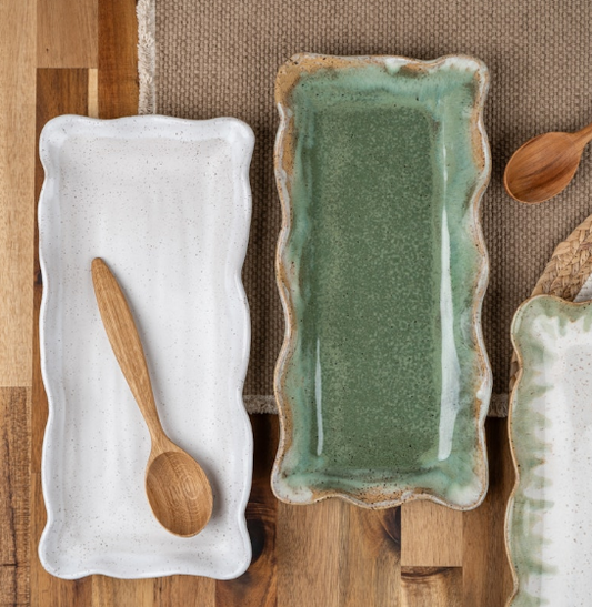 Appetizer Tray - Matcha Leaf